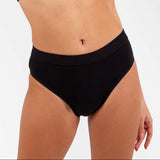 The Basic Fit panty worn by a model